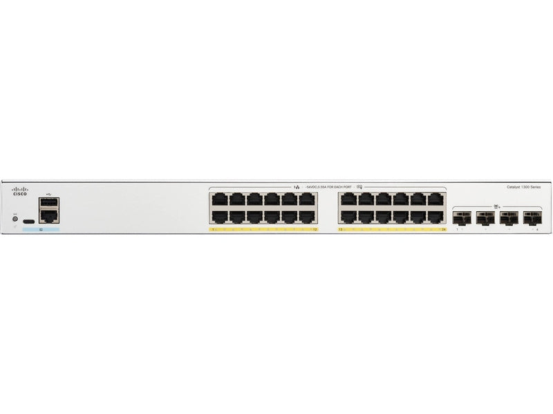 Cisco Catalyst 1300 24-port GE PoE 4x10G SFP+ Switch