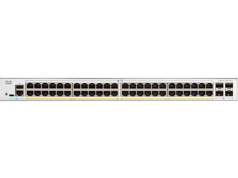 Cisco Catalyst 1300 48-port GE Full PoE 4x1G SFP Switch