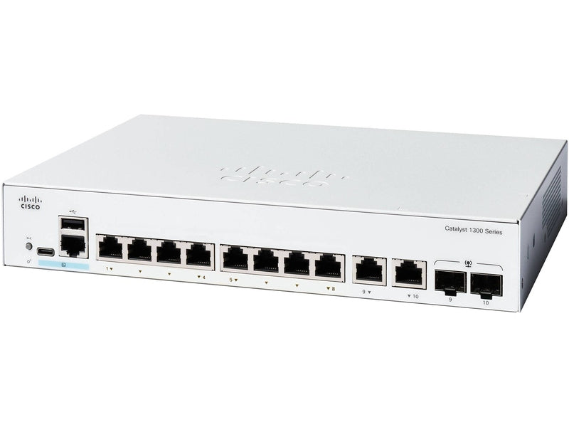 Cisco Catalyst 1300 8-port GE Ext PS 2x1G Combo Switch