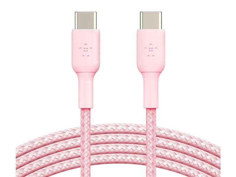 Belkin CAB004BT1MPK BoostCharge 1m Braided USB-C to USB-C Cable Pink