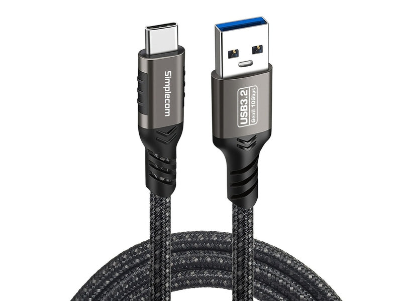 Simplecom CAU510 USB-A to USB-C Data and Charging Cable USB 3.2 Gen2 10Gbps 1M