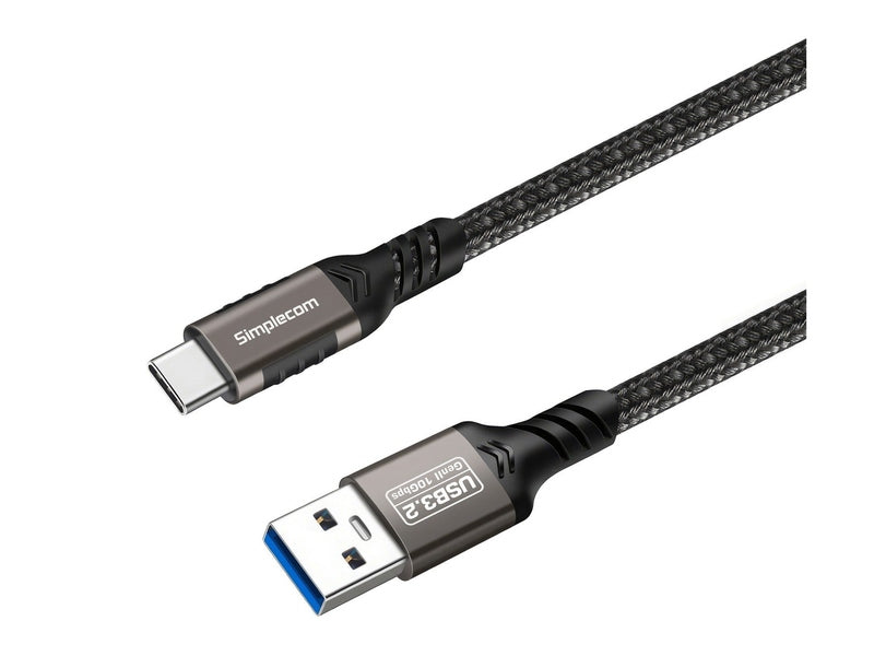 Simplecom CAU510 USB-A to USB-C Data and Charging Cable USB 3.2 Gen2 10Gbps 1M