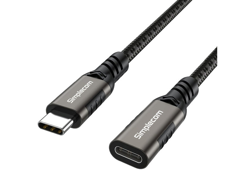 Simplecom CAU605 USB-C Male to Female Extension Cable USB 3.2 Gen2 PD 100W 20Gbps 0.5M