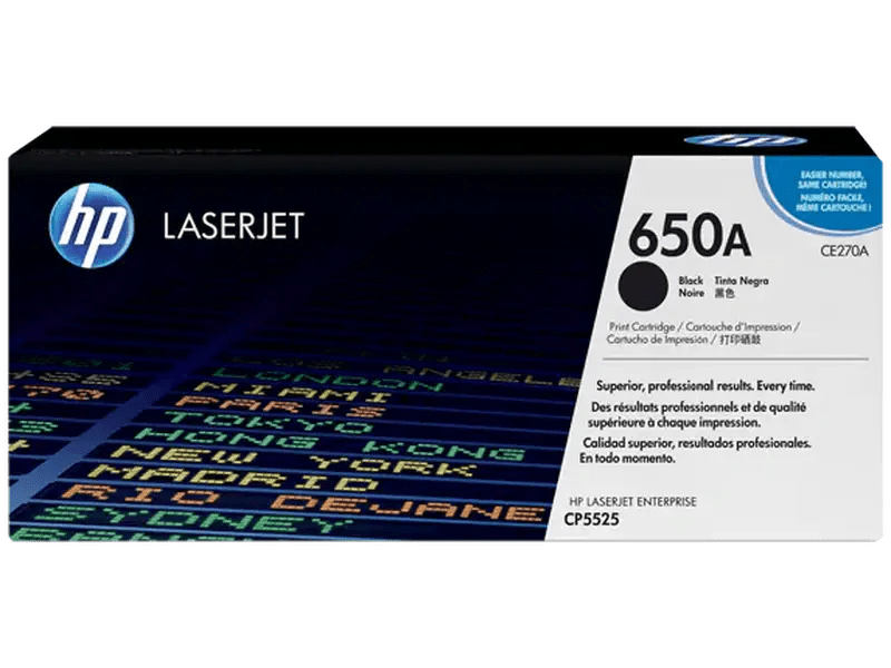 HP 650A Black Toner For CP5525 M750 Series