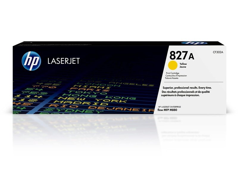 HP 827A Yellow LaserJet Cartridge For M880 Series