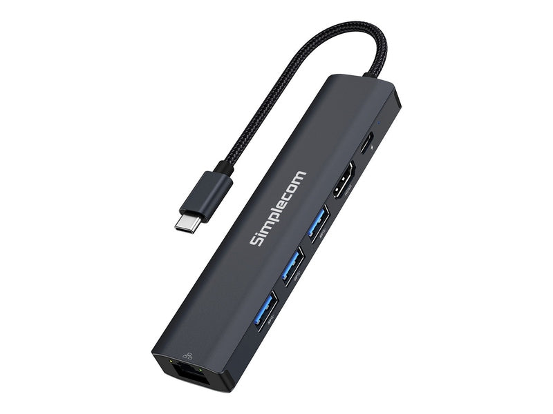 Simplecom CHN560 USB-C SuperSpeed 6-in-1 Multiport Adapter Docking Station