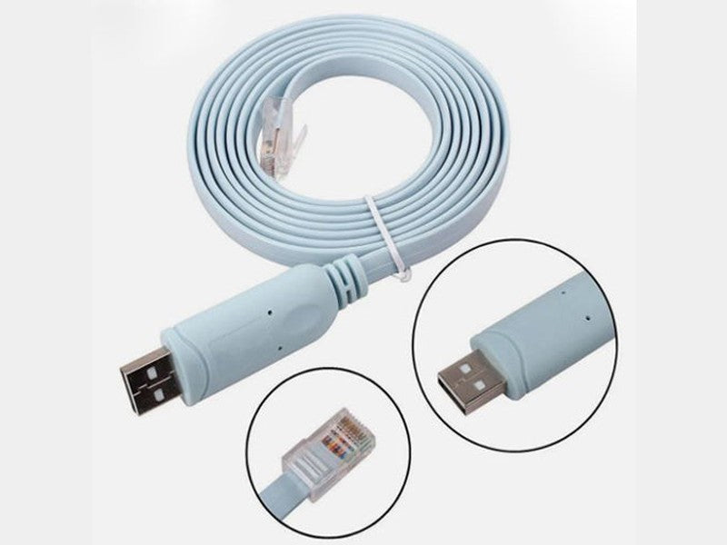 USB to RJ45 Console Cable 1.8m for Cisco Router