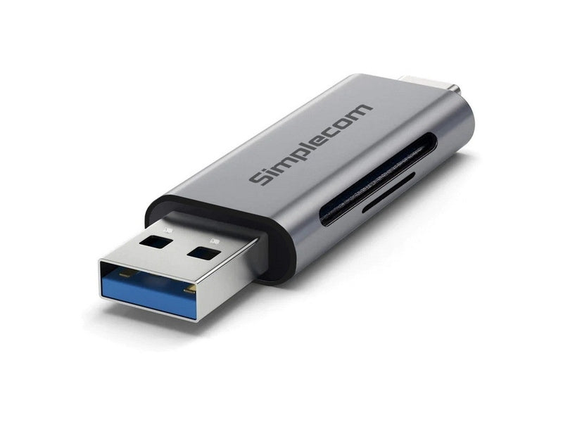 Simplecom CR402 SuperSpeed USB-C and USB-A SD/MicroSD Card Reader