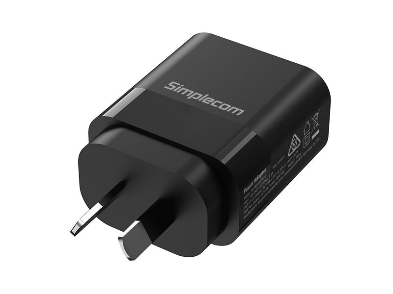 Simplecom CU221 Dual USB-C Fast Wall Charger PD 20W