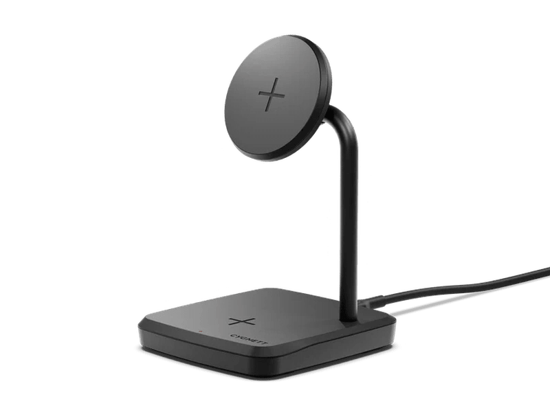 Cygnett ChargeBase 2-in-1 Magnetic Wireless Charger - Black CY4653PPWIR