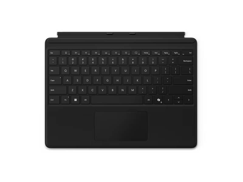 Microsoft Surface Co-Pilot Keyboard Type Cover Pro 8/9/X/10/11 No Pen And No Pen Slot - Black