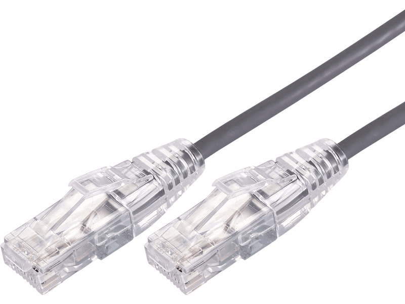 Comsol 2M 10GbE Ultra Thin Cat 6A UTP Snagless Patch Cable Grey