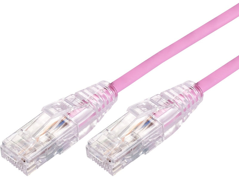 Comsol 2M 10GbE Ultra Thin Cat 6A UTP Snagless Patch Cable Pink