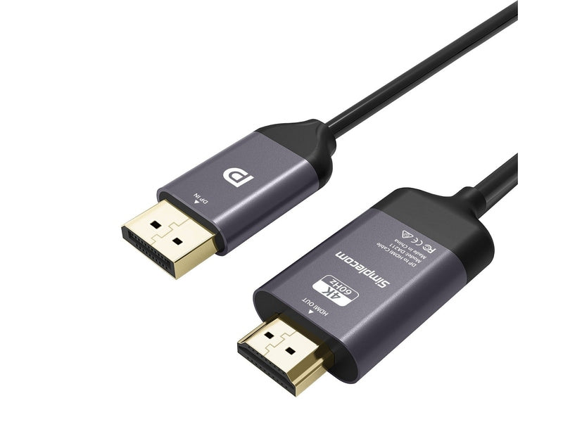 Simplecom DA211 Active DisplayPort to HDMI 2.0 Cable 2M 4K@60Hz