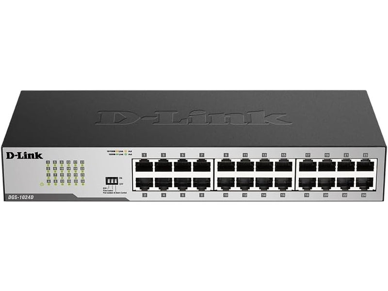 D-Link 24-Port Gigabit Unmanaged Desktop Switch with 24 Gigabit ports