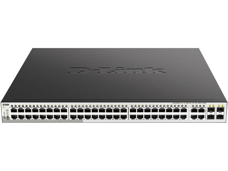 D-Link 52-Port Gigabit Smart Managed PoE Switch with 48 PoE and 4 GbE/SFP Combo Ports