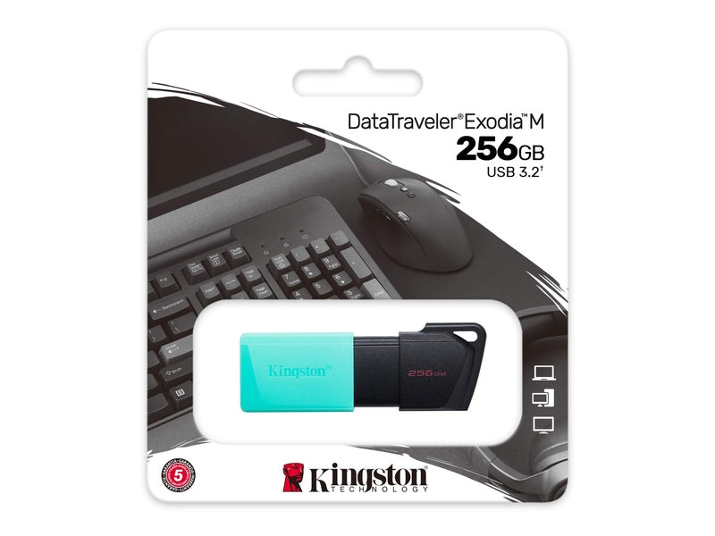 Kingston DataTraveler Exodia M DTXM 256GB USB 3.2 Gen 1 Type A Flash Drive