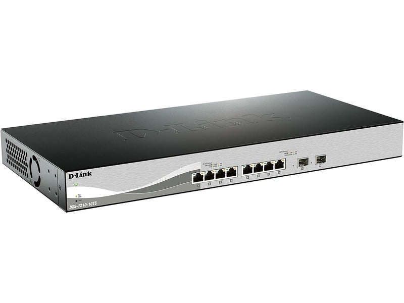 D-Link 10-Port 10 Gigabit Smart Managed Switch with 8 10GBase-T Ports and 2 SFP+ ports