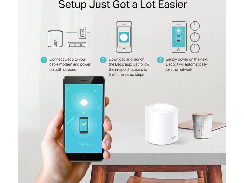 TP-LINK DECO X20 3-PACK AX1800 Smart Whole Home Mesh WIFI System