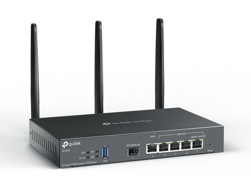 TP-Link Omada AX3000 Dual-Band VPN Router WAN 5 SFP 1