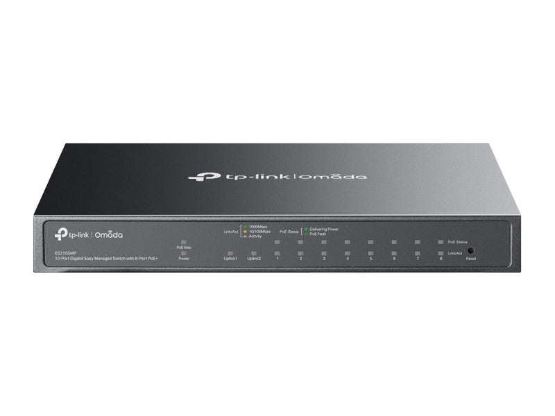 TP-Link Omada ES210GMP Easy Managed 8 Port Gigabit PoE+ Switch