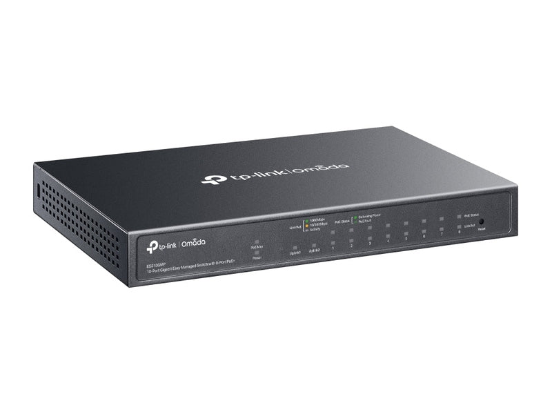 TP-Link Omada ES210GMP Easy Managed 8 Port Gigabit PoE+ Switch