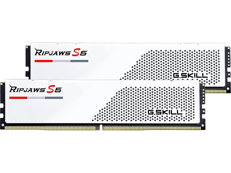 G.Skill Ripjaws S5 32GB 2x 16GB DDR5 5200MHz CL36-36-36-83 Memory White