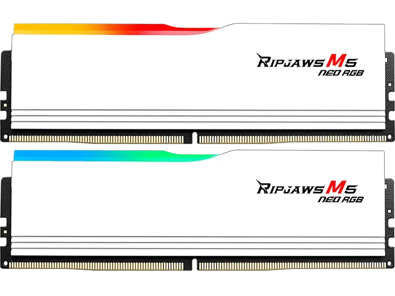 G.Skill Ripjaws M5 Neo RGB 32GB 2x16GB DDR5-6000 CL28-36-36-96 AMD Memory White