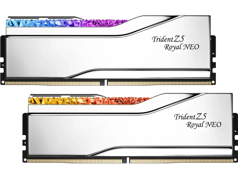 G.Skill Trident Z5 Royal Neo RGB 32GB 2x 16GB DDR5-6000 CL28-36-36-96 AMD Memory Silver