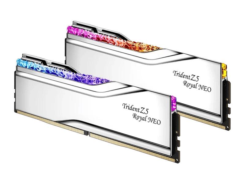 G.Skill Trident Z5 Royal Neo RGB 32GB 2x 16GB DDR5-6000 CL28-36-36-96 AMD Memory Silver