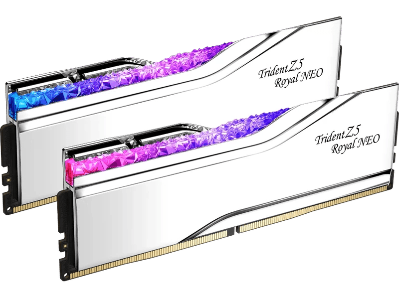 G.Skill Trident Z5 Royal Neo RGB 32GB 2x 16GB DDR5-6000 CL28-36-36-96 AMD Memory Silver