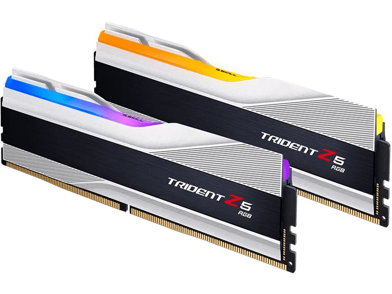 G.Skill Trident Z5 RGB 32GB 2x 16GB DDR5-6000 CL30-40-40-96 Memory Silver