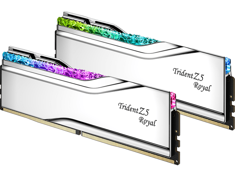 G.Skill Trident Z5 Royal RGB 96GB 2x 48GB DDR5-6400 CL32-39-39-102 Memory Silver