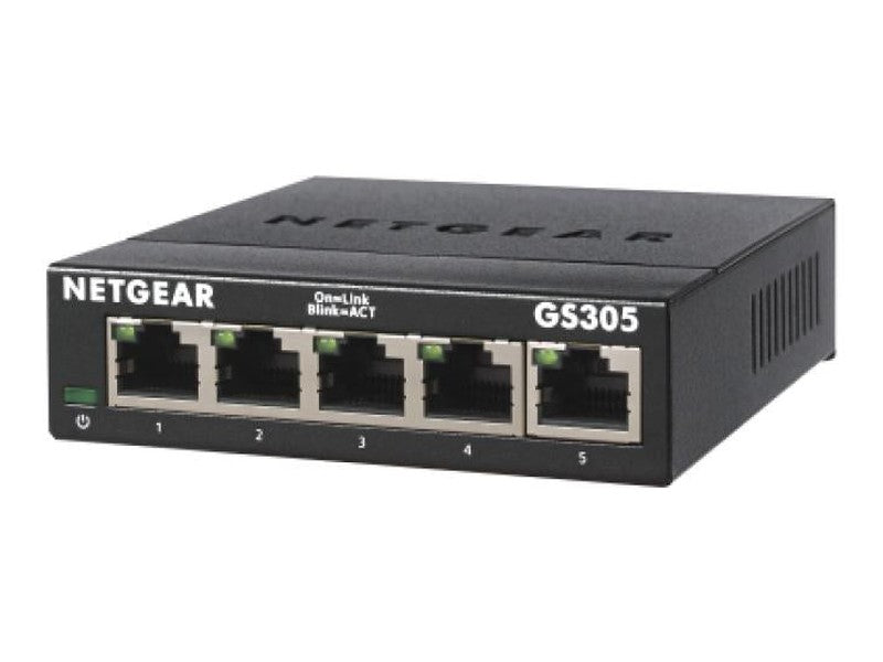 Netgear GS305 SOHO 5-Port Unmanaged Switch GbE 5