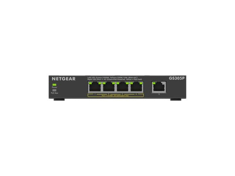 Netgear GS305P 5-Port Unmanaged Switch PoE 4 63W