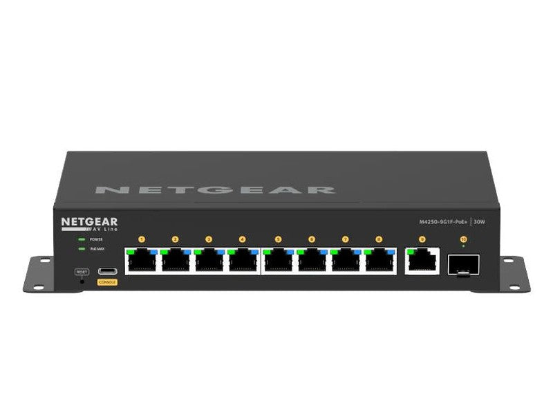 Netgear 8-Port Managed L2 Switch PoE+ 8 110W GbE 1 SFP AV LINE 1