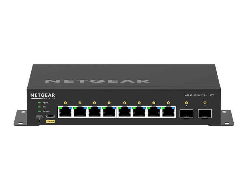 Netgear 8-Port Managed L2 Switch PoE+ 8 220W SFP+ AV LINE 2