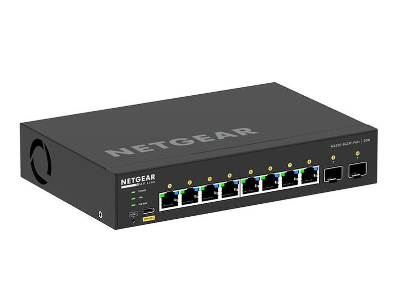 Netgear 8-Port Managed L2 Switch PoE+ 8 220W SFP+ AV LINE 2