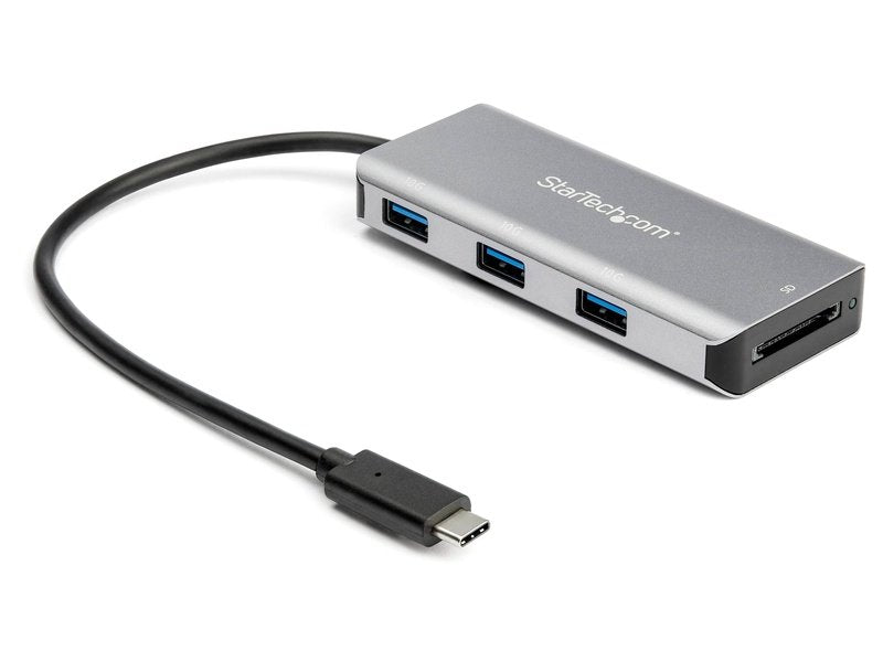 StarTech 3 Port USB C Hub With SD Card Reader