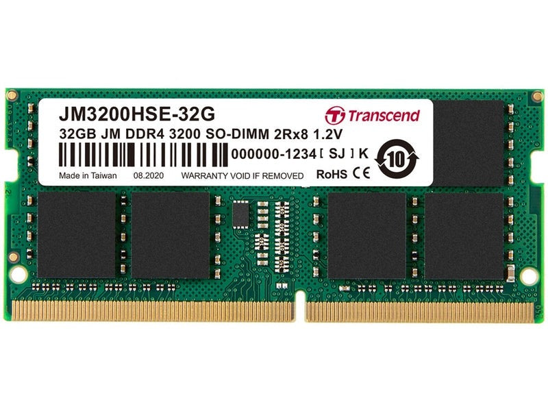 Transcend JM3200HSE-32G JetRAM 32GB DDR4 3200MHz SODIMM Memory