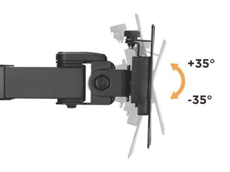 Brateck Dual Monitors Affordable Steel Articulating Monitor Arm Fit Most 17"-31" Monitors Up to 9kg per screen VESA 75x75/100x100