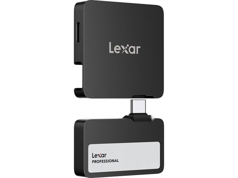 Lexar Professional GO SL400 Portable SSD with Hub USB 3.2 Gen 2 1TB Black