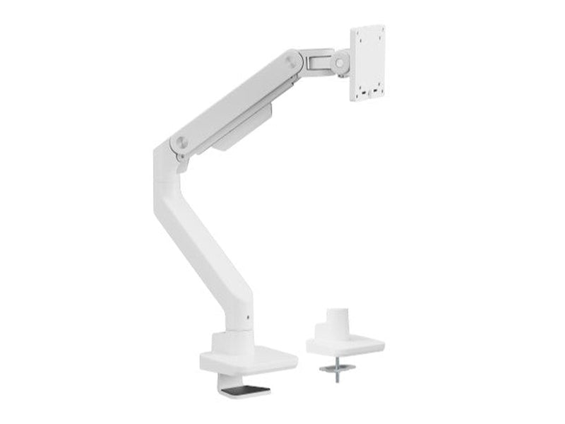 Brateck LDT81-C012-W Noteworthy Heavy-Duty Gas Spring Monitor Arm for Most 17"~49" Monitors, Fine Texture White New