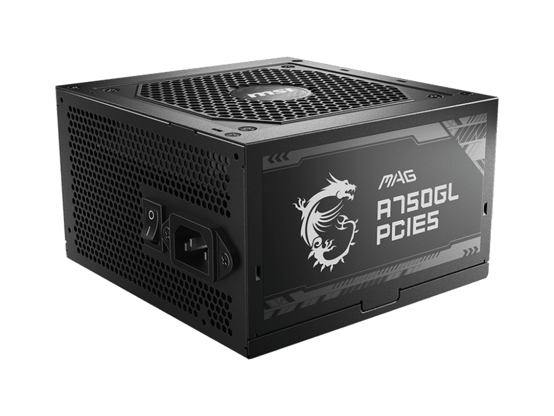 MSI MAG A750GL 750W 80+ Gold ATX 3.0 PCIe 5.0 Fully Modular Power Supply