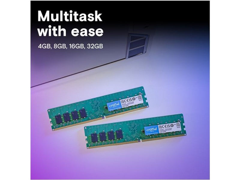 Crucial 64GB Kit 2 x 32GB DDR4-3200 UDIMM Desktop PC Memory - CT2K32G4DFD832A