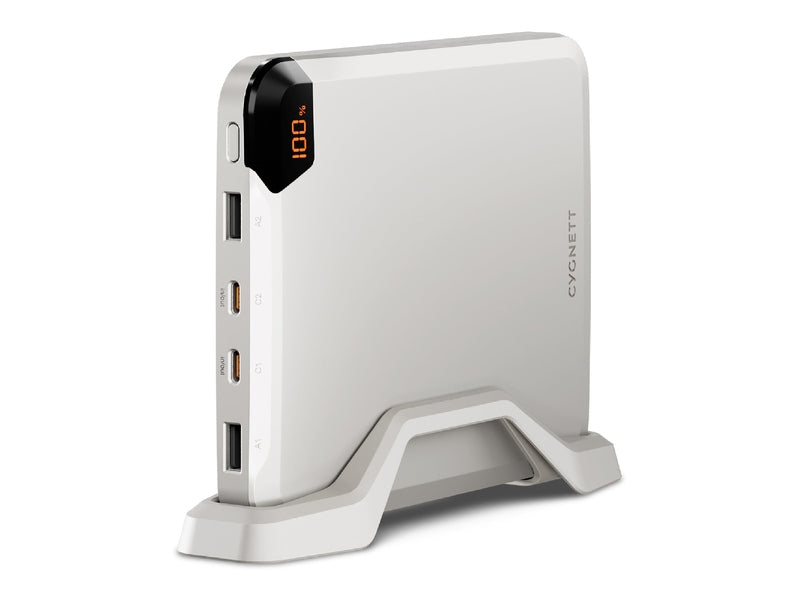 Cygnett 25K Laptop Power Bank + Stand - Champagne CY5129PBCHE