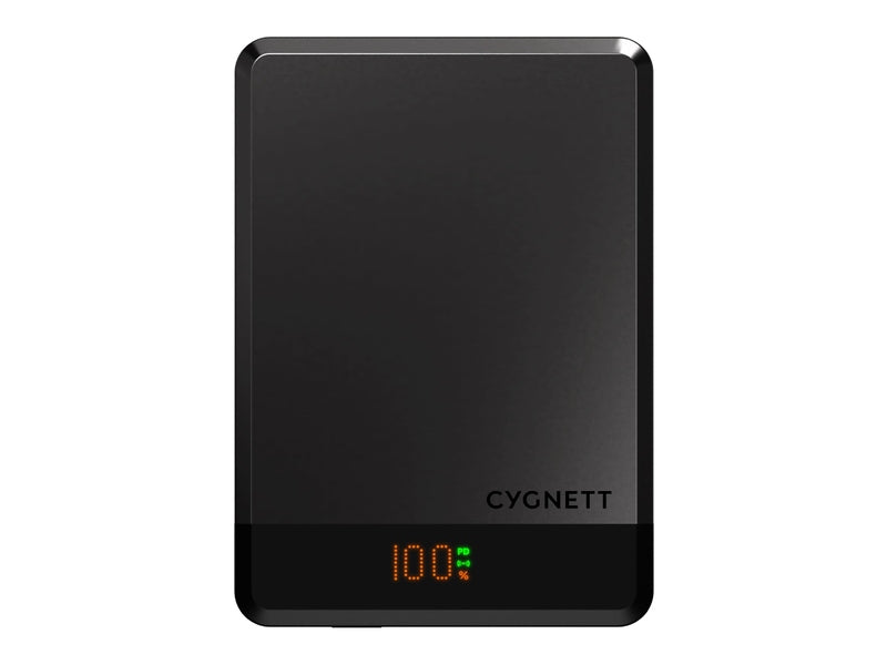 Cygnett MagSlim 10k Magnetic Wireless Power Bank - Black CY5278PBCHE