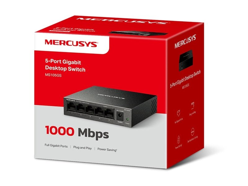 Mercusys MS105GS 5-Port Gigabit Desktop Switch