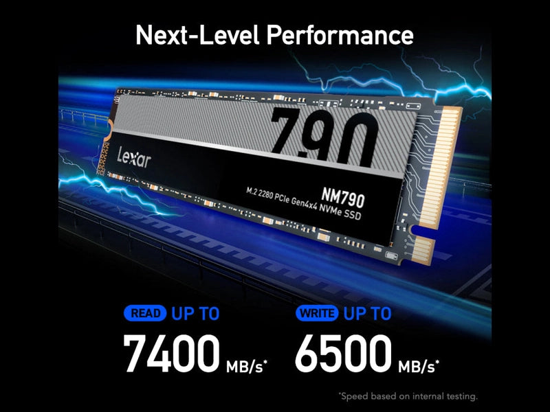 Lexar 4TB NM790 M.2 2280 PCIe Gen 4x4 NVMe SSD