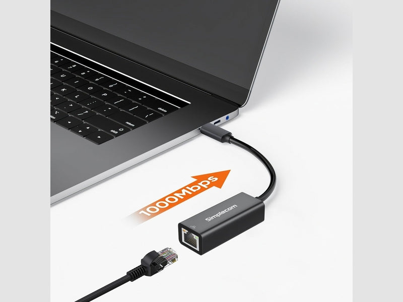 Simplecom NU314 SuperSpeed USB-C to Gigabit Ethernet Network Adapter